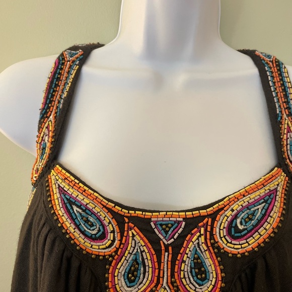 French Connection Beaded Halter-Style Top. Size 4 - Picture 6 of 15